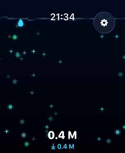 Bioluminescence scene